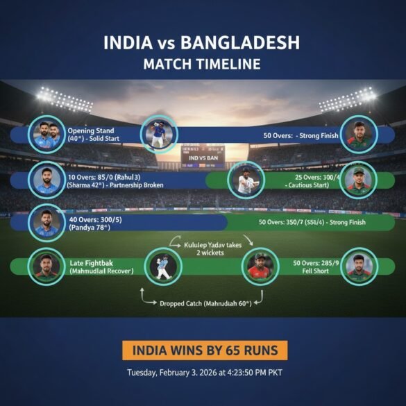 India National Cricket Team vs Bangladesh National Cricket Team Timeline